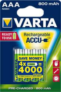 Varta oplaadbare batterijen AAA