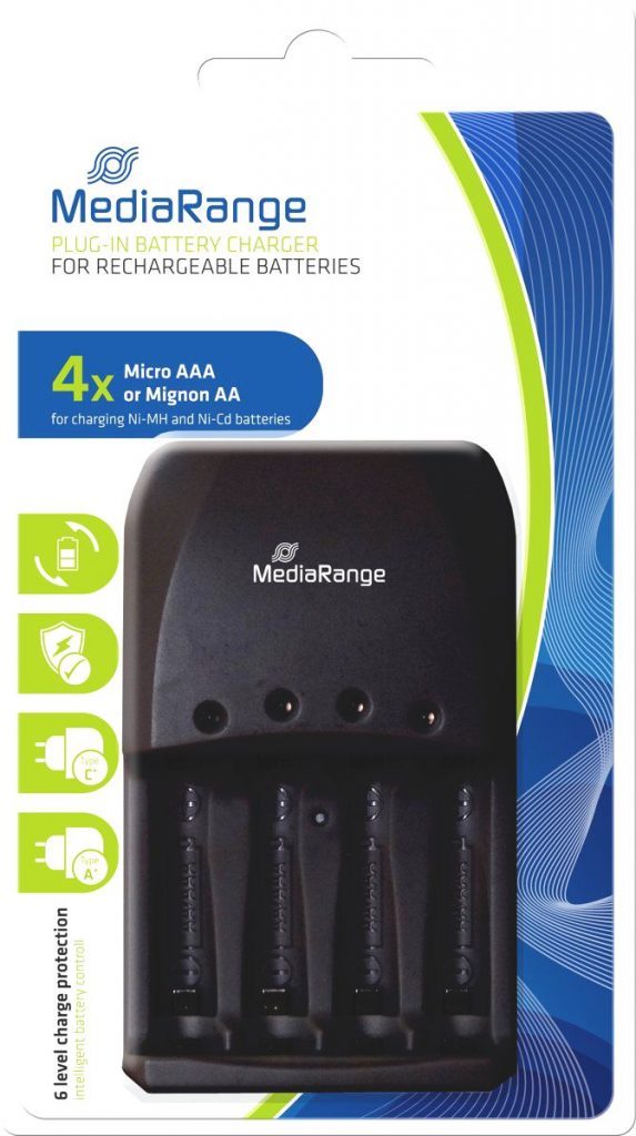 Mediarange 191 oplaadbare batterijen lader